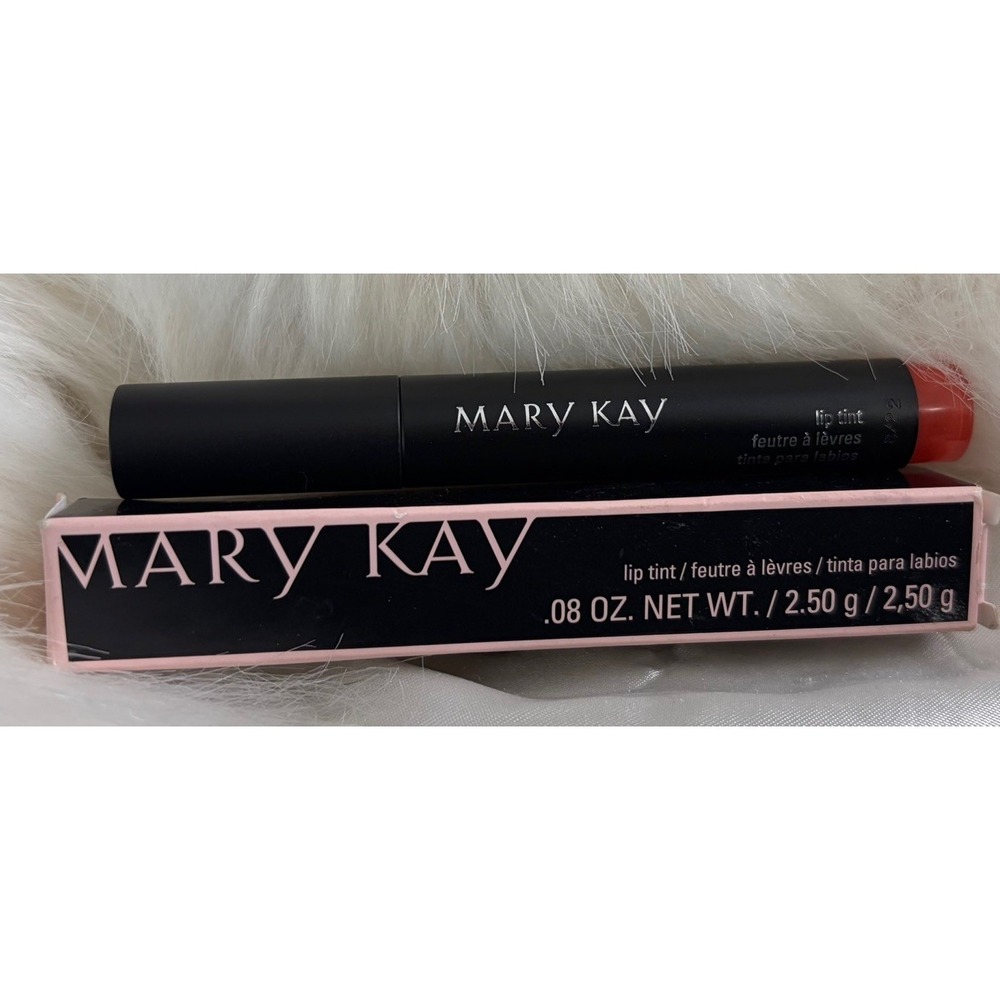 New! Rare! Mary Kay Lip Tint Pink Coral Orange Stain Color Stick Lipstick